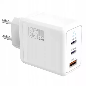 Ładowarka TB AZTBXUL3USB65WW — 65 W USB-C Power Delivery z 2 portami (1x USB-C, 1x USB-A)