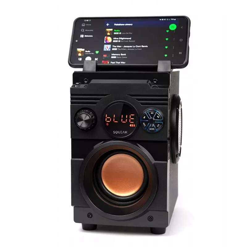 Głośnik Bluetooth 5.1 Squeak Bassblaster, Radio FM, Odtwarzacz MP3 SQ1001