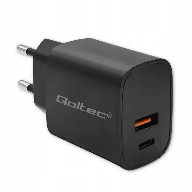 Zasilacz sieciowy QOLTEC 52377 GaN 30 W wyjście 5–20 V do urządzeń przenośnych