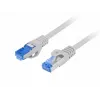 Kabel Ethernet S/FTP Patchcord RJ45 LAN Cat.6A 25cm