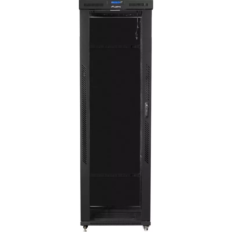 Wolnostojąca szafa rack LANBERG FF01-8047-12BL 47U 800×1000 mm IP20 154,5 kg Czarny