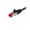 Wentronic Goobay Kabel krosowy CAT 6, S/FTP (PiMF), Czarny, 5 m - LSZH bezhalogenowy, Miedź (68700)