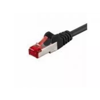Wentronic Goobay Kabel krosowy CAT 6, S/FTP (PiMF), Czarny, 5 m - LSZH bezhalogenowy, Miedź (68700)