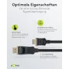 adapter kablowy DisplayPort 1.2 na HDMI 1.4 4K @ 30 Hz / Ultra szybki kabel HDMI / Złącze pozłacane dla bezbłędnej transmisji sygnału / Laptop