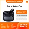Bezprzewodowe dokanałowe słuchawki Xiaomi Buds 6 Pro, Bluetooth 5.3, ANC, 36 h łącznego czasu odtwarzania, etui ładujące 480 mAh, lodowa biel