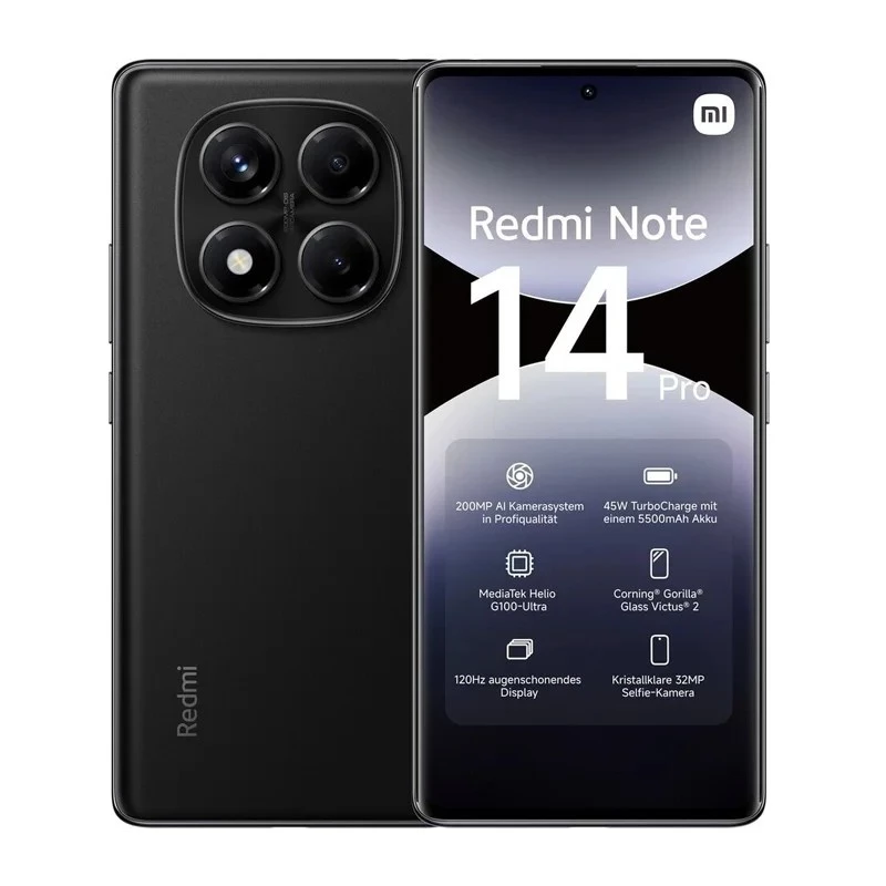Xiaomi Redmi Note 14 Pro 4G smartfon 8 GB RAM 256 GB, 6,67" AMOLED, 200 MP, 5500 mAh, hybrydowy Dual SIM, Android 14, oceaniczny niebieski