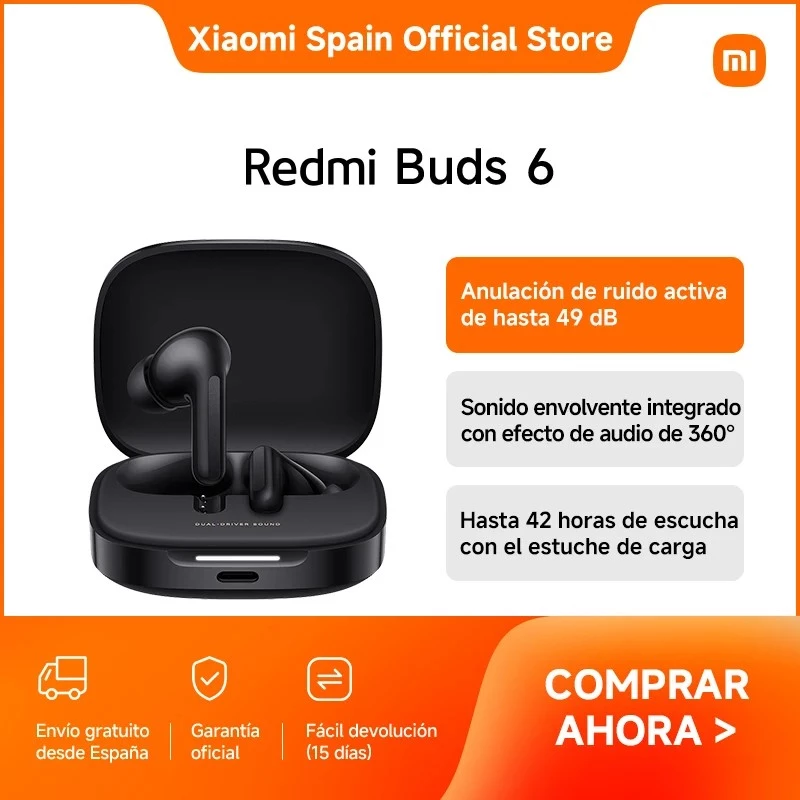 Xiaomi Redmi Buds 6 Bluetooth Słuchawki z Mikrofonem Biały Chmurowy