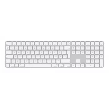 Apple MXK73DK/A Magic Keyboard z Touch ID i blokiem numerycznym, bezprzewodowa, duński układ, biała