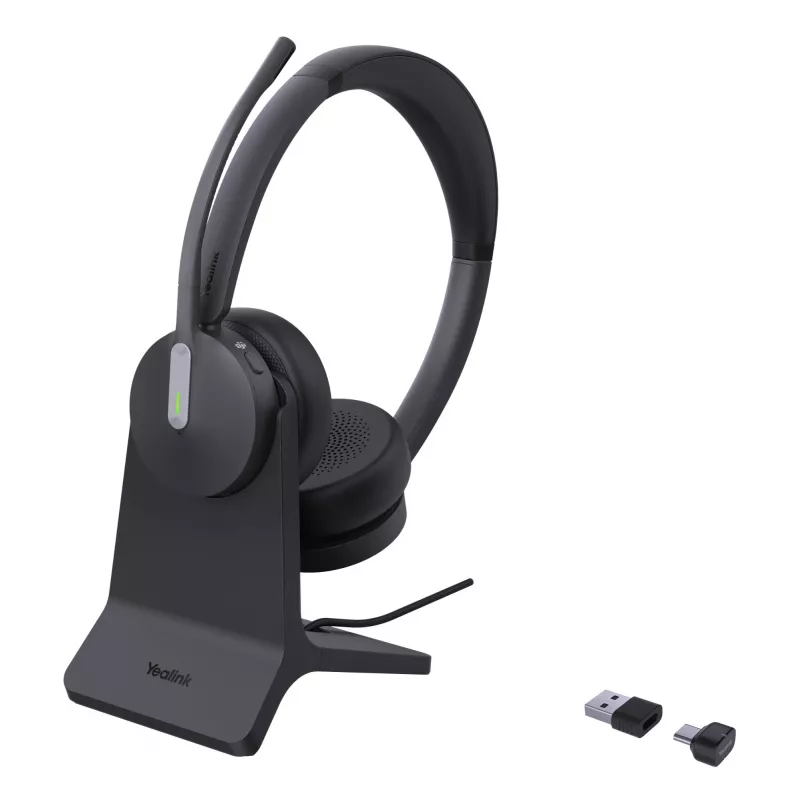 Yealink BH70 Dual ze stojakiem Teams USB-C/a Zestaw słuchawkowy
