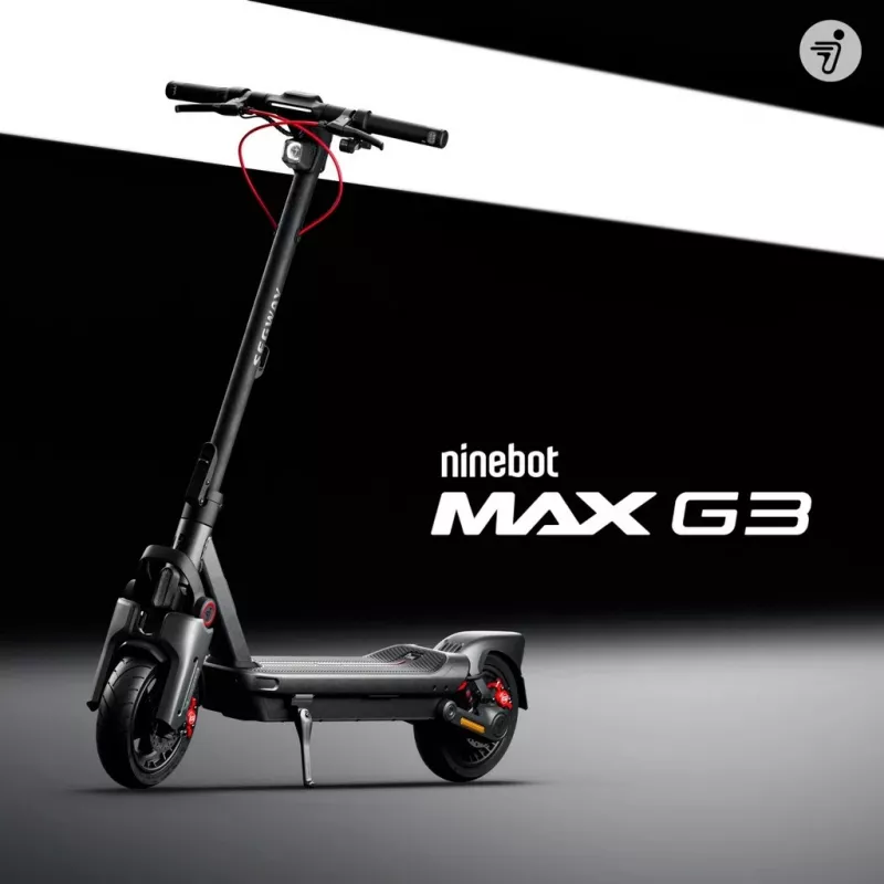 Klasyczny hulajnoga Segway Ninebot MAX G3 D Czarny Szary Czerwony