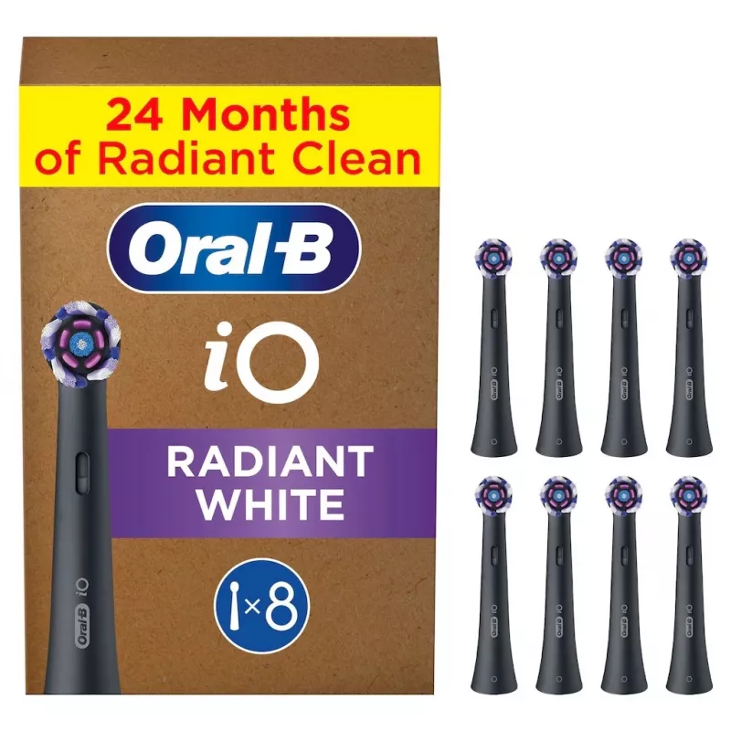 Oral-B IO Series Radiant Biały Czarny Oryginalny końcówki szczoteczki do wybielania zębów 8