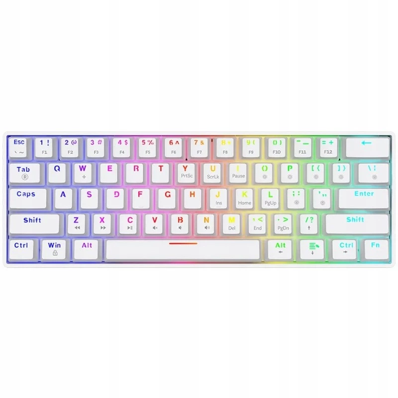 Klawiatura mechaniczna Whiteout X2, Blue Outemu, Hot Swap Savio Savgk-white