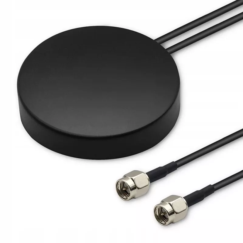 Antena GPS+4G, Glonass Dookólna 28dBi 50W 2 x SMA Męski Zewnętrzna