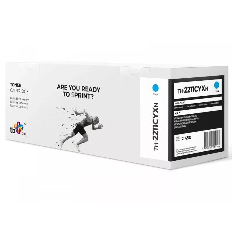 Toner do HP Color LJ Pro M255 W2211X TH-2211CYXN 100% nowy CY