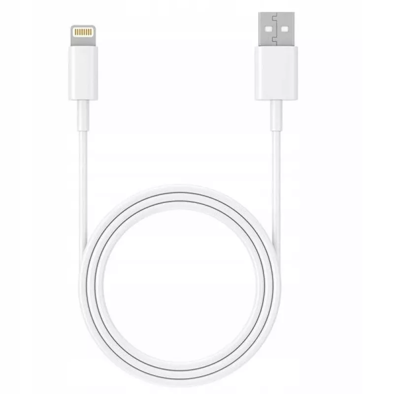 kabel USB 2.0 iPhone AM-lightning 1m Biały
