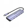 UNITEK uHUB Q4 koncentrator USB typu C 5000 Mbit/s szary