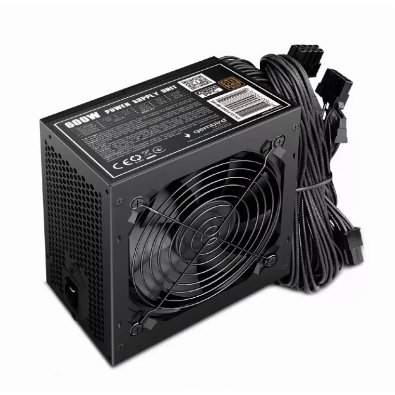 Zasilacz ATX 80+Bronze 600W aktywny PFC, wentylator 12cm