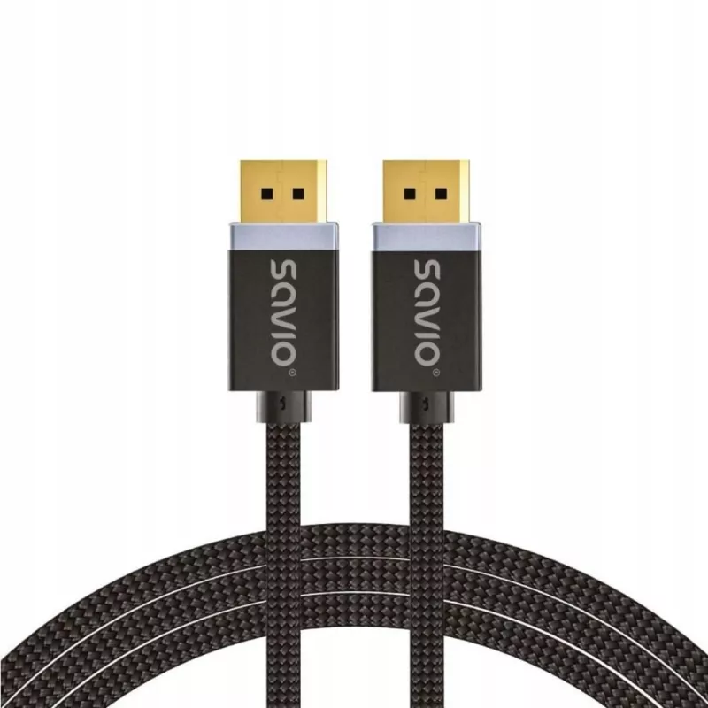 Kabel DisplayPort Savio CL-165 1 m Czarny