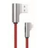 Kabel USB do Lightning Aukey CB-AL01 Czerwony — Plecionka Nylonowa, Złącze Lightning do Urządzeń Apple