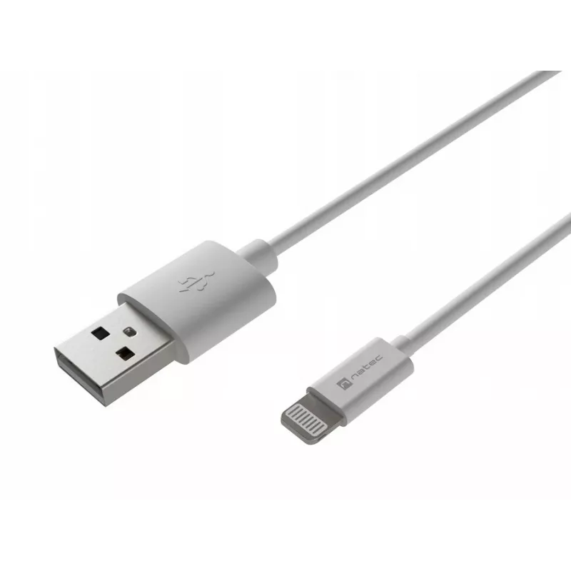 Kabel Lightning (m) -> USB-A (m) 2m MFi Prati Biały Natec NKA-2149