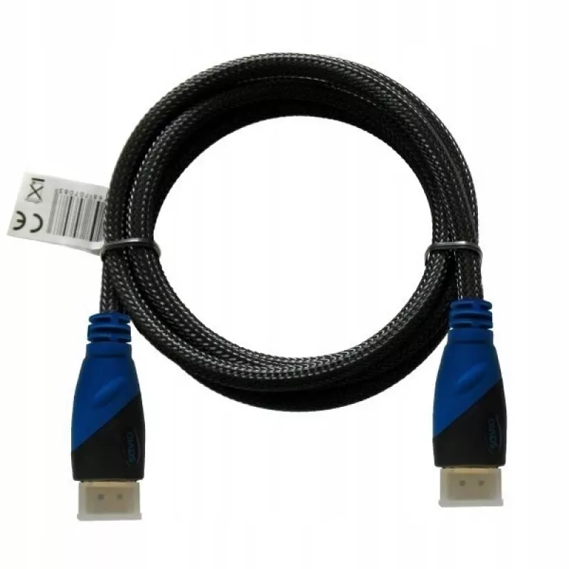 Kabel HDMI SAVIO CL-02 1,5 m — HDMI 1.4, 4096×2160, ARC, Ethernet, pozłacane styki