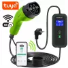 Qoltec Mobilny Ładowarka do EV 2w1 Typ2 | 3,5kW | 230V | Wi-Fi | LCD | Przenośna | Wallbox | 5m