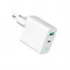 Alimentator Retea 220V GEMBIRD, Uniwersalny, 1 X USB Type-C D 20W, 1 X USB-a 3.0 QC 18W, Wskaźnik LED, Biały