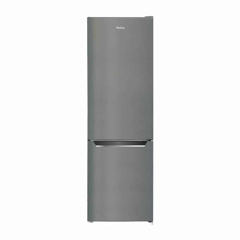 Lodówko-zamrażarka AMICA FK2525.4UNTX(E) wolnostojąca 250 l, srebrna, zamrażarka dolna, R600a
