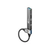 Goobay USB Hub 74456 Type-A 5000 Mbit/s Jasnoszary