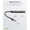 Goobay USB Hub 74456 Type-A 5000 Mbit/s Jasnoszary