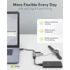 Goobay USB Hub 74456 Type-A 5000 Mbit/s Jasnoszary