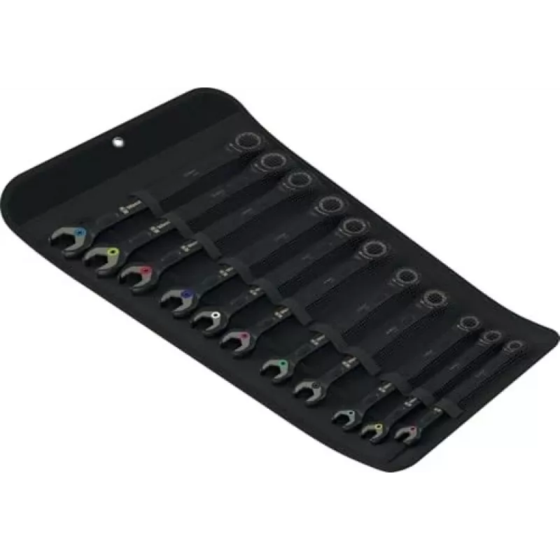 Wera 6000 Joker Black Edition zestaw kluczy płasko-oczkowych z grzechotką, 11 szt.