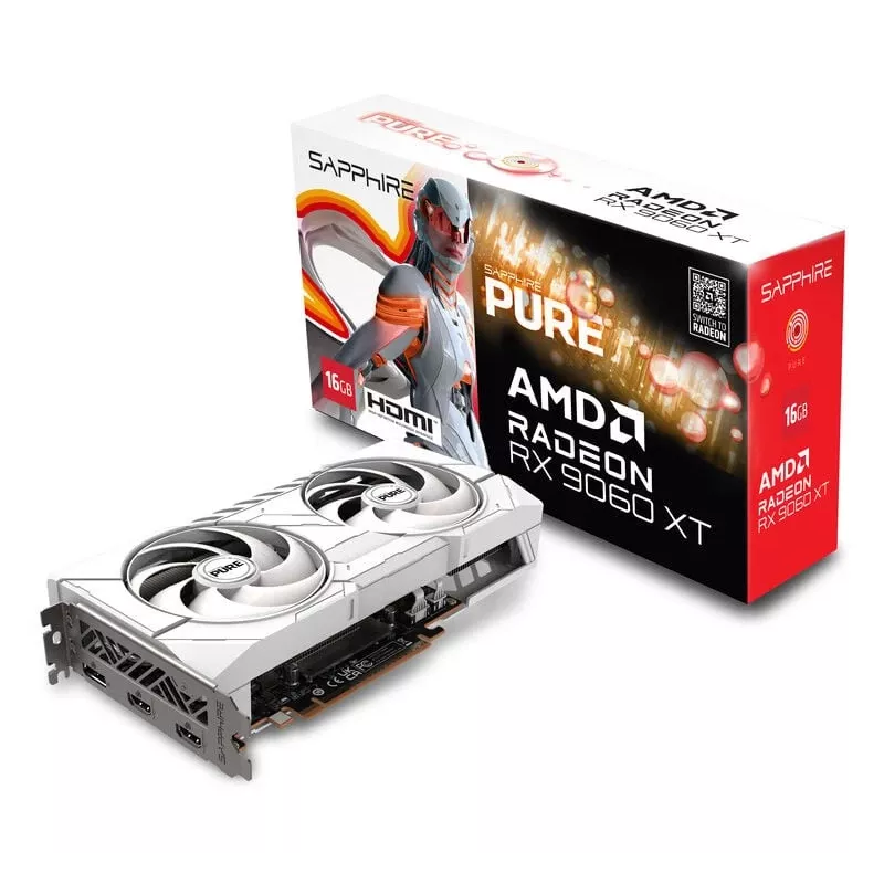 Karta graficzna SAPPHIRE PURE Radeon RX 9060 XT Gaming OC 16GB