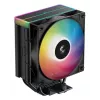 Wentylator DeepCool AG400 BK ARGB V2 120 mm Czarny — 120 mm wentylator chłodzenia procesora z łożyskiem hydraulicznym, obsługa wielu gniazd