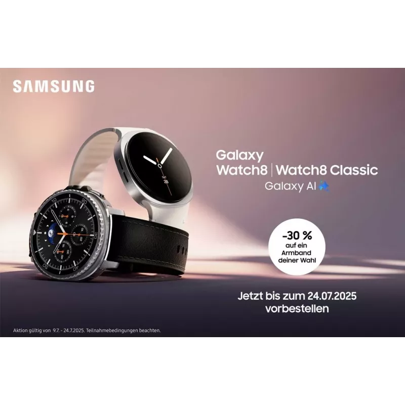 Samsung Galaxy Watch 8 3,81 cm (1,5 cala) AMOLED 44 mm Cyfrowy 480 x 480 pikseli Ekran dotykowy Grafit Wi-Fi GPS (satelitarny)