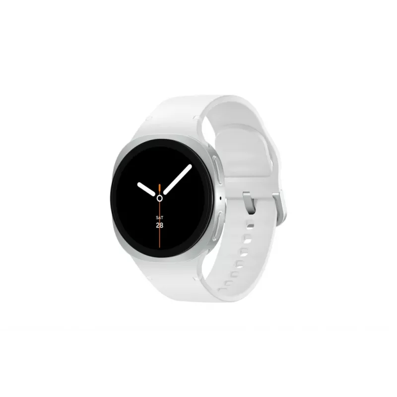 Samsung Galaxy Watch 8 3,3 cm (1,3 cala) AMOLED 40 mm Cyfrowy 438 x 438 pikseli Ekran dotykowy 4G Srebrny Wi-Fi GPS (satelitarny)