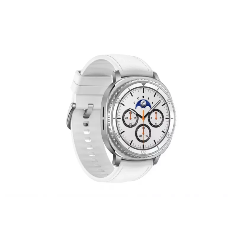 Smartwatch Samsung Galaxy Watch 8 Classic 46 mm Srebrny — 3,3 cm AMOLED, 4G, 64 GB, 445 mAh