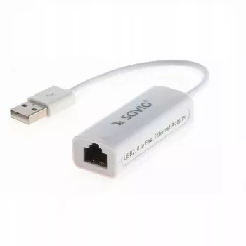 Savio CL-24 - Karta sieciowa - USB 2.0 - 10/100 Ethernet x 1
