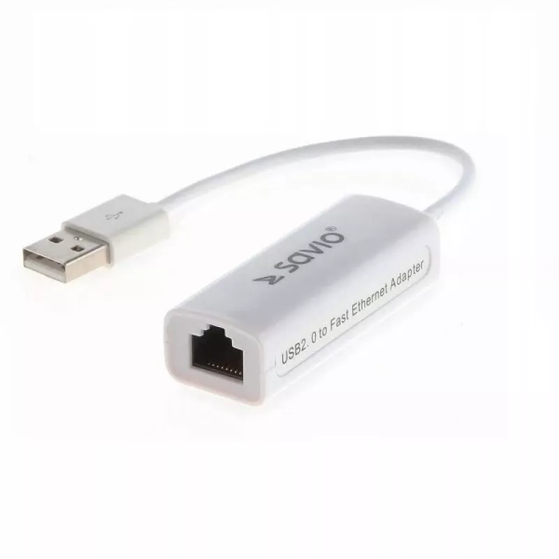 Savio CL-24 - Karta sieciowa - USB 2.0 - 10/100 Ethernet x 1