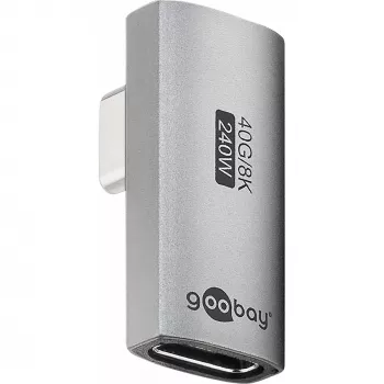 Goobay 74443 Adapter USB-C™ pionowy obrócony o 90°, USB4™ | Goobay