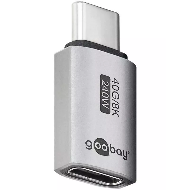 Goobay USB-C -Adapter prosty USB4 - -Wtyk> -Gniazdo (74447)