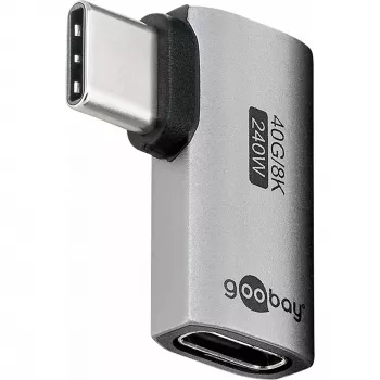 Goobay Adapter USB-C poziomy 90° USB4 - Wtyk> Gniazdo (74441)