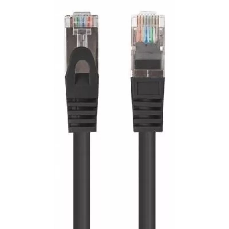 Kabel krosowy LANBERG RJ-45 Cat6 PCF6-20CC-0150-BK, F/UTP, przewód CCA, 1,5 m, czarny