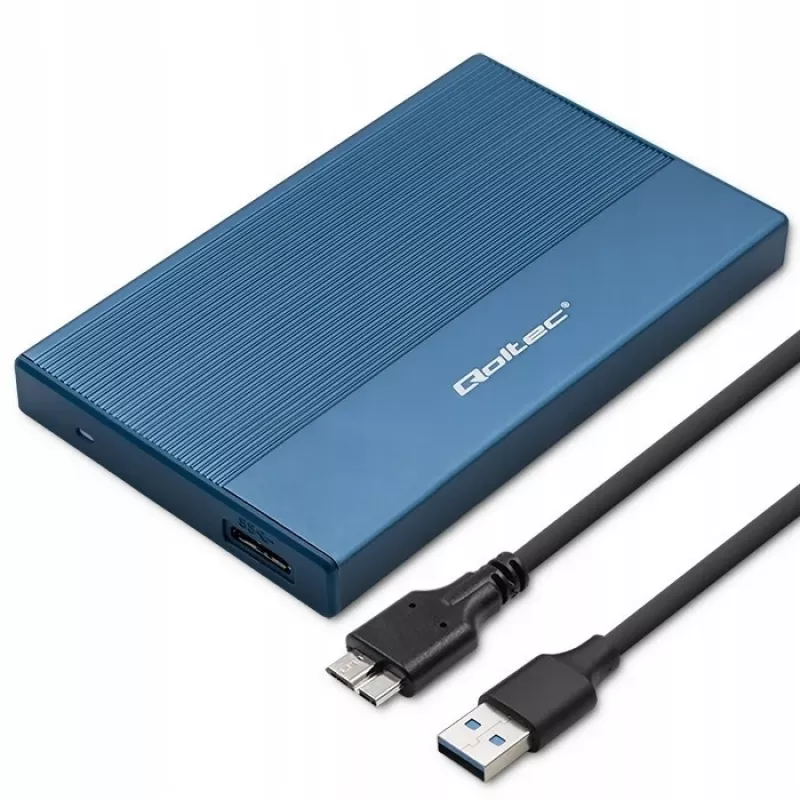 Zewnętrzna obudowa na dysk SSD/HDD 2,5 cala QOLTEC 52276 USB 3.0 SATA do 2 TB
