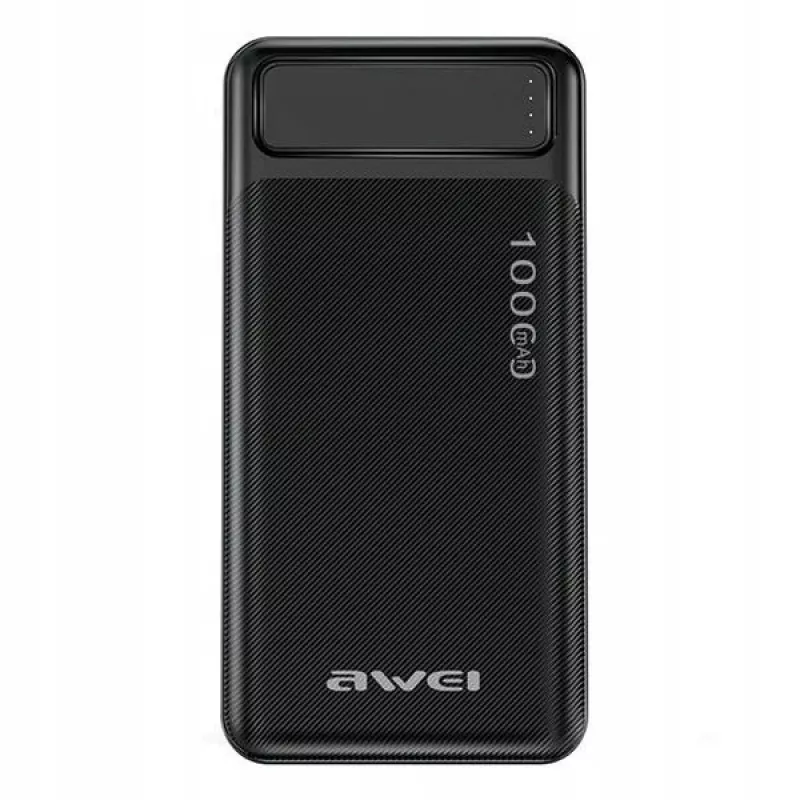 Przenośny powerbank P5K 10000mAh z 2xUSB 2.1A - Czarny