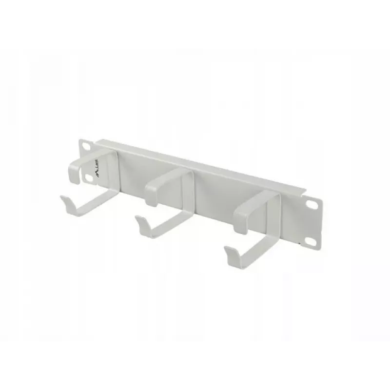Organizer kabli 10 cali z 3 metalowymi uchwytami TYP B szary