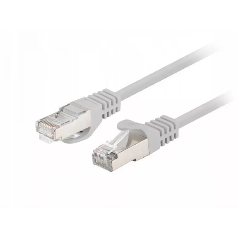 Patchcord CAT.6 FTP 1M Szary Fluke Passed Lanberg 10-PAK