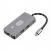 Adapter Hub USB-C (7w1) HDMI USB SD/TF RJ45 (2500 Mb/s) PD