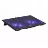 Podkładka chłodząca MS D10 5 z czarnym podświetleniem LED, dwoma portami USB