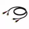 Kabel audio Procab 1KPCL084 — 2x RCA męski na 2x RCA męski, 3 m